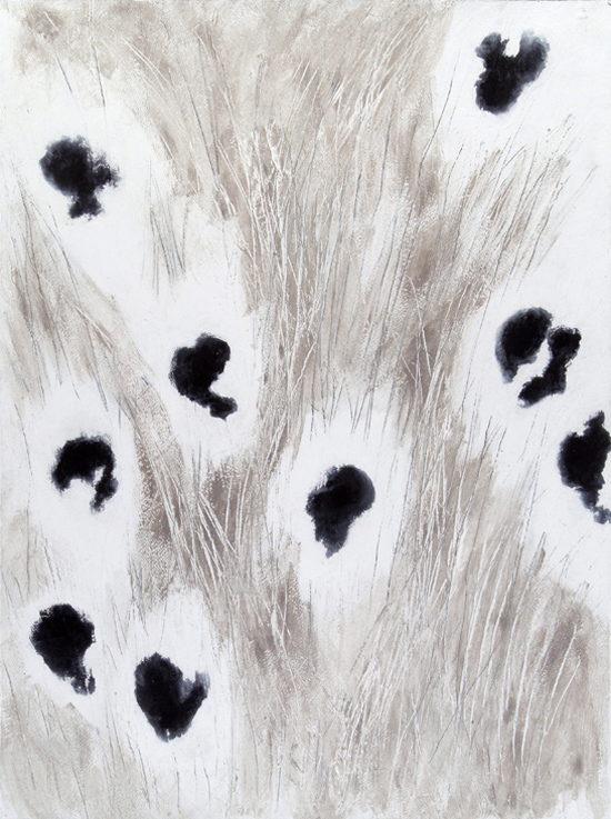 Sylvie Mermoud, Peinture acrylique sur papier