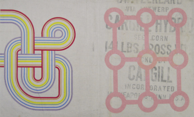 François Weidmann, Rainbowbahn, motif en double, 57 x 91 cm