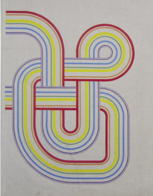 François Weidmann, Rainbowbahn, motif simple sept couleurs