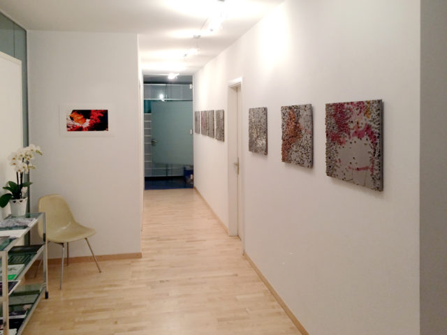 Katja Schenker, en bas, vue d'exposition