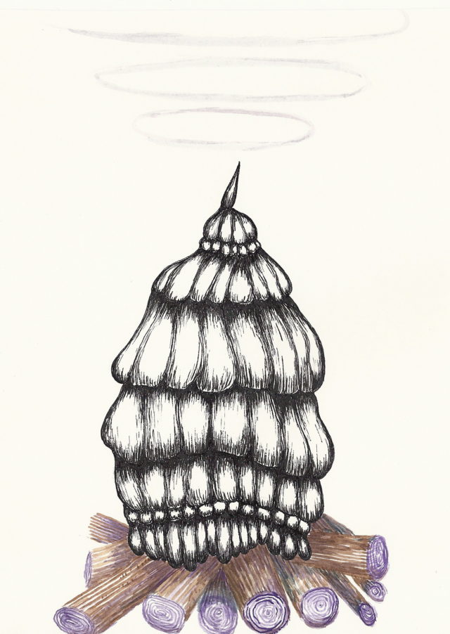 Sylvie Mermoud & Pierre Bonard, ain't no mountain high enough, dessin à l'aquarelle et encre de chine