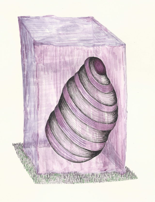 Sylvie Mermoud & Pierre Bonard, ain't no mountain high enough, dessin à l'aquarelle et encre de chine