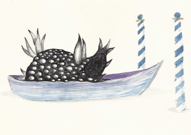 Sylvie Mermoud & Pierre Bonard, ain't no mountain high enough, dessin à l'aquarelle et encre de chine