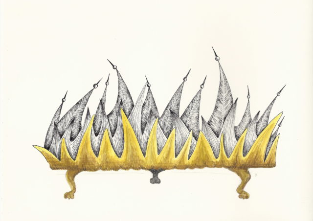 Sylvie Mermoud & Pierre Bonard, ain't no mountain high enough, dessin à l'aquarelle et encre de chine