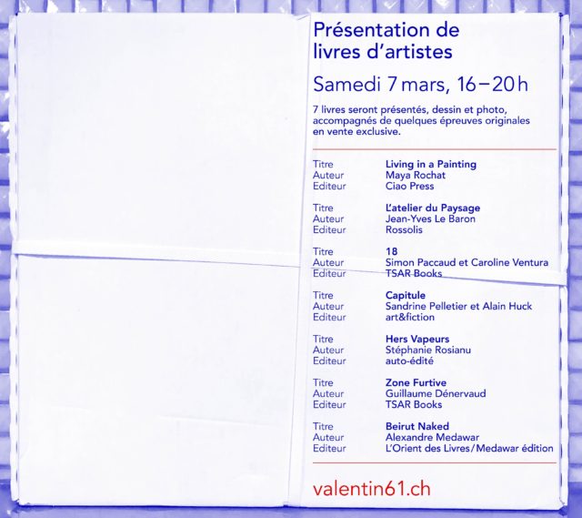 Présentation de livres d’artistes