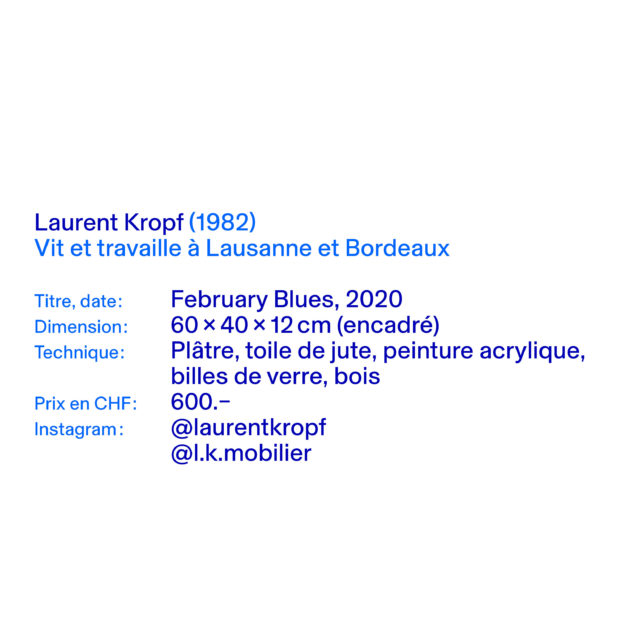 February Blues 1-28 – Valentin 61 soutient les artistes indépendants