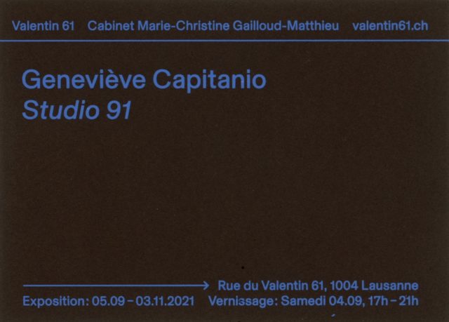 Geneviève Capitanio, Studio 91