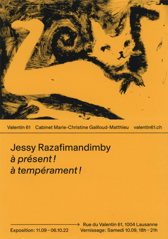Jessy Razafimandimby, à présent! à tempérament!